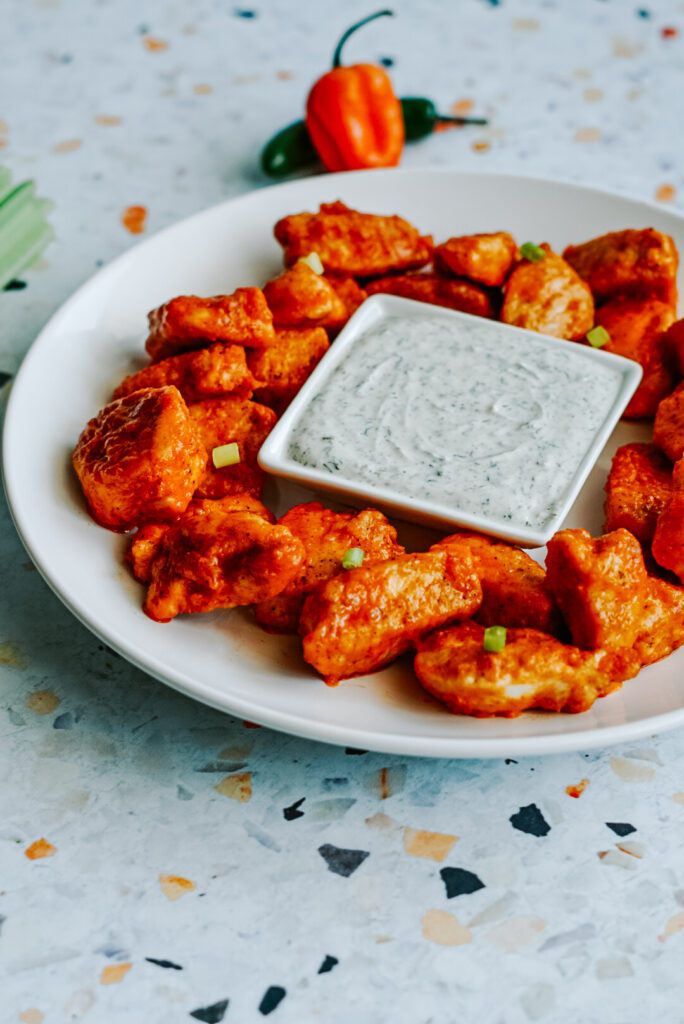 Baked Buffalo Chicken Bites - inspire by kaelyn